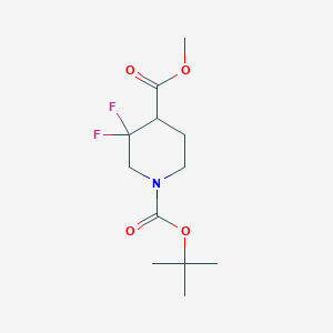 1-tert-Butyl 4-methyl 3,3-difluoropiperidine-1,4-dicarboxylate - 