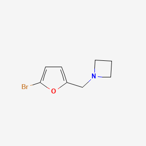 1-[(5-Bromofuran-2-yl)methyl]azetidine - 