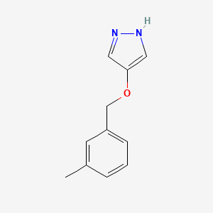 4-((3-Methylbenzyl)oxy)-1H-pyrazole - 