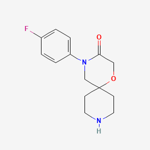 4-(4-Fluorophenyl)-1-oxa-4,9-diazaspiro[5.5]undecan-3-one - 