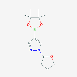1-(Tetrahydrofuran-2-yl)-4-(4,4,5,5-tetramethyl-1,3,2-dioxaborolan-2-yl)-1H-pyrazole - 
