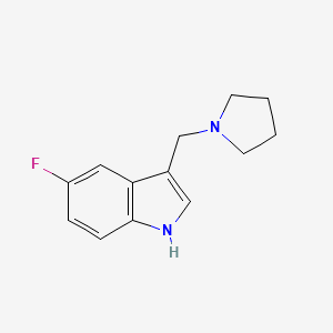 5-fluoro-3-(pyrrolidin-1-ylmethyl)-1H-indole - 942404-20-8