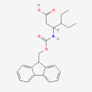 4-ethyl-3-(9H-fluoren-9-ylmethoxycarbonylamino)hexanoic acid - 