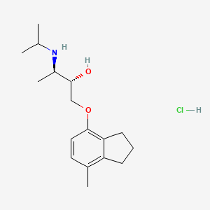 (2S,3R)-1-[(7-methyl-2,3-dihydro-1H-inden-4-yl)oxy]-3-(propan-2-ylamino)butan-2-ol;hydrochloride - 