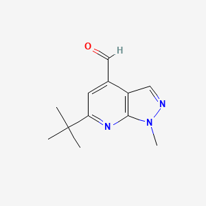6-tert-Butyl-1-methyl-1H-pyrazolo[3,4-b]pyridine-4-carbaldehyde - 
