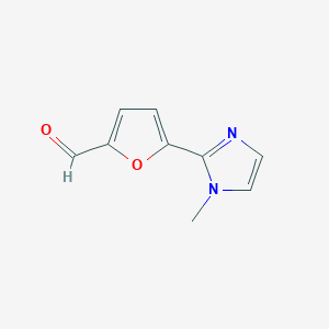 5-(1-methyl-1H-imidazol-2-yl)furan-2-carbaldehyde - 