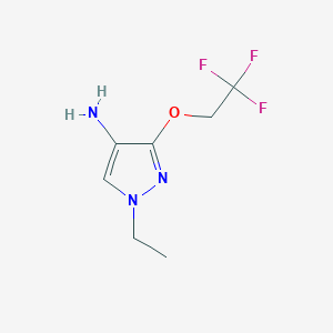 1-Ethyl-3-(2,2,2-trifluoroethoxy)-1H-pyrazol-4-amine - 