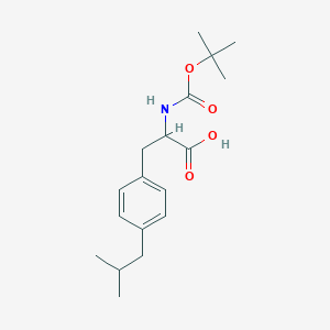 2-((tert-Butoxycarbonyl)amino)-3-(4-isobutylphenyl)propanoic acid - 