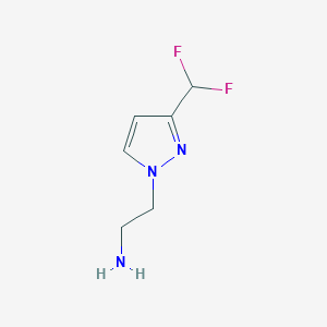 2-[3-(Difluoromethyl)-1H-pyrazol-1-yl]ethan-1-amine - 