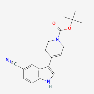 4-(5-Cyano-1h-indol-3-yl)-3,6-dihydro-2h-pyridine-1-carboxylic acid tert-butyl ester - 