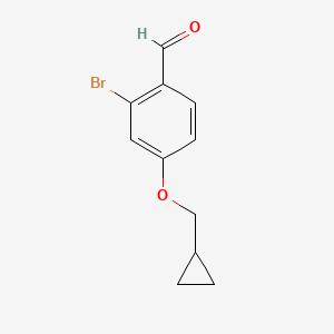 2-Bromo-4-(cyclopropylmethoxy)benzaldehyde - 