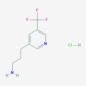 3-(5-(Trifluoromethyl)pyridin-3-yl)propan-1-amine hydrochloride - 1951441-79-4