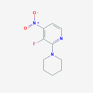 3-Fluoro-4-nitro-2-(piperidin-1-YL)pyridine - 