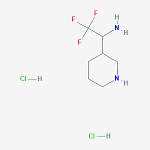 2,2,2-Trifluoro-1-(piperidin-3-yl)ethanamine dihydrochloride - 