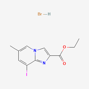 8-Iodo-6-methyl-imidazo[1,2-a]pyridine-2-carboxylic acid ethyl ester hydrobromide - 1951441-86-3