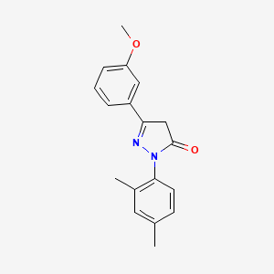 1-(2,4-Dimethylphenyl)-3-(3-methoxyphenyl)-1H-pyrazol-5(4H)-one - 