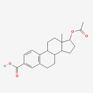 17-Acetoxy-13-methyl-7,8,9,11,12,13,14,15,16,17-decahydro-6H-cyclopenta[a]phenanthrene-3-carboxylic acid - 
