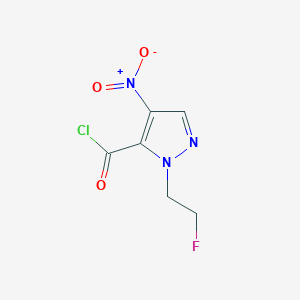1-(2-Fluoroethyl)-4-nitro-1H-pyrazole-5-carbonyl chloride - 