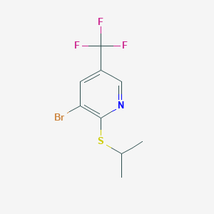 3-Bromo-2-(propan-2-ylsulfanyl)-5-(trifluoromethyl)pyridine - 