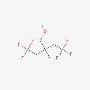 4,4,4-Trifluoro-2-methyl-2-(2,2,2-trifluoroethyl)butan-1-ol - 