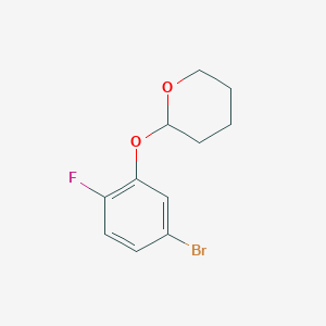 2-(5-Bromo-2-fluorophenoxy)oxane - 