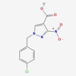 1-(4-chlorobenzyl)-3-nitro-1H-pyrazole-4-carboxylic acid - 