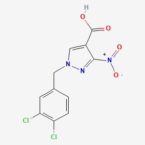 1-(3,4-dichlorobenzyl)-3-nitro-1H-pyrazole-4-carboxylic acid -