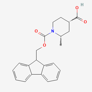 (2s,4s)-1-(((9h-Fluoren-9-yl)methoxy)carbonyl)-2-methylpiperidine-4-carboxylic acid - 