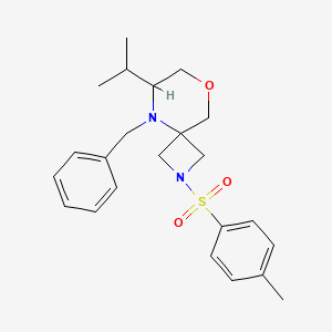 5-Benzyl-6-isopropyl-2-tosyl-8-oxa-2,5-diazaspiro[3.5]nonane - 