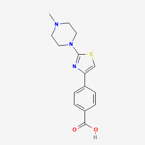 4-(2-(4-methylpiperazin-1-yl)thiazol-4-yl)benzoic acid - 294622-47-2