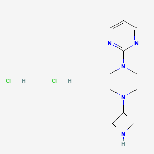 2-(4-(Azetidin-3-yl)piperazin-1-yl)pyrimidine dihydrochloride - 