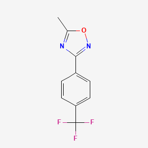 5-Methyl-3-[4-(trifluoromethyl)phenyl]-1,2,4-oxadiazole - 