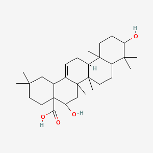 5,10-Dihydroxy-2,2,6a,6b,9,9,12a-heptamethyl-1,3,4,5,6,6a,7,8,8a,10,11,12,13,14b-tetradecahydropicene-4a-carboxylic acid - 