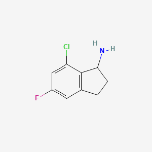 7-Chloro-5-fluoro-2,3-dihydro-1H-inden-1-amine - 