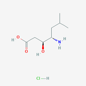 (3S,4S)-4-Amino-3-hydroxy-6-methylheptanoic acid hydrochloride - 