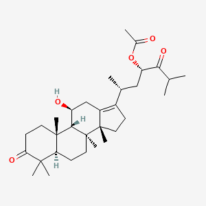 [(4S,6R)-6-[(5R,8S,9S,10S,11S,14R)-11-hydroxy-4,4,8,10,14-pentamethyl-3-oxo-1,2,5,6,7,9,11,12,15,16-decahydrocyclopenta[a]phenanthren-17-yl]-2-methyl-3-oxoheptan-4-yl] acetate - 