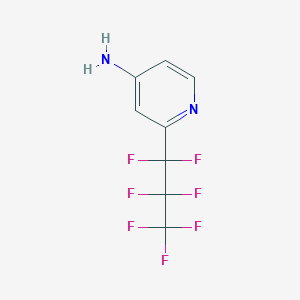 2-(Perfluoropropyl)pyridin-4-amine - 