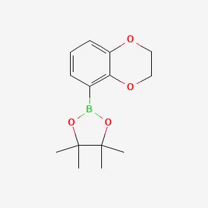 2-(2,3-Dihydrobenzo[b][1,4]dioxin-5-yl)-4,4,5,5-tetramethyl-1,3,2-dioxaborolane - 