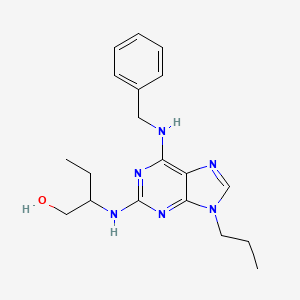 2-[[6-(Benzylamino)-9-propylpurin-2-yl]amino]butan-1-ol - 