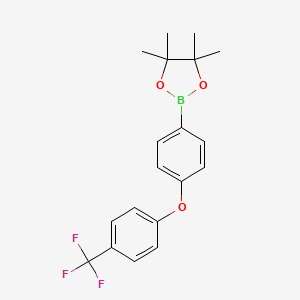 4,4,5,5-Tetramethyl-2-(4-(4-(trifluoromethyl)phenoxy)phenyl)-1,3,2-dioxaborolane - 