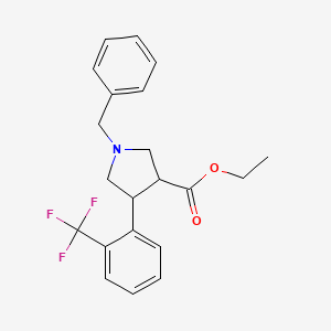 1-(Tert-butyl) 3-ethyl trans-4-(2-(trifluoromethyl)phenyl)pyrrolidine-1,3-dicarboxylate - 