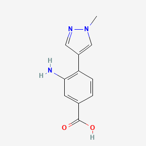 3-Amino-4-(1-methyl-1H-pyrazol-4-yl)benzoic acid - 