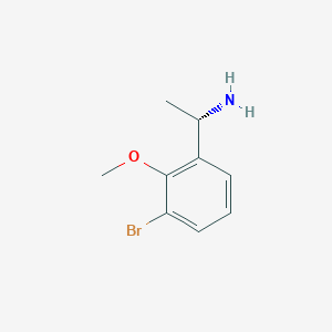 (S)-1-(3-Bromo-2-methoxyphenyl)ethan-1-amine - 