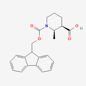 (2R,3R)-1-(((9H-fluoren-9-yl)methoxy)carbonyl)-2-methylpiperidine-3-carboxylic acid - 
