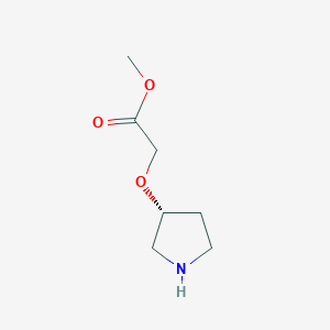 (R)-(Pyrrolidin-3-yloxy)-acetic acid methyl ester - 