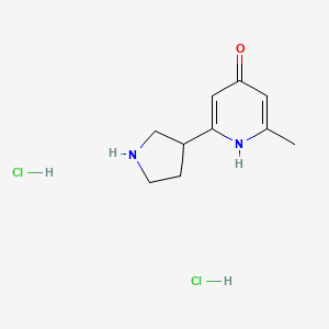 2-methyl-6-pyrrolidin-3-ylpyridin-4-ol hydrochloride - 
