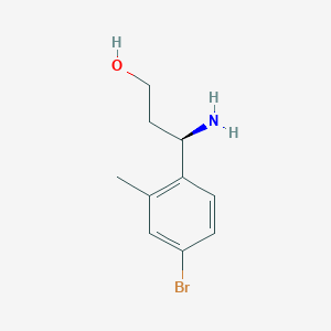 (3R)-3-Amino-3-(4-bromo-2-methylphenyl)propan-1-OL - 