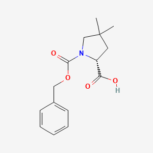 (R)-1-((Benzyloxy)carbonyl)-4,4-dimethylpyrrolidine-2-carboxylic acid - 