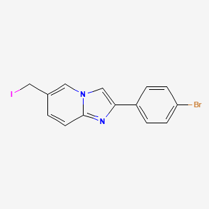 2-(4-Bromophenyl)-6-(iodomethyl)imidazo[1,2-a]pyridine - 