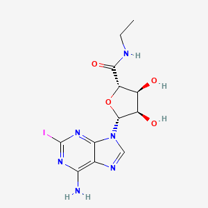(2s,3s,4r,5r)-5-(6-Amino-2-Iodo-9h-Purin-9-Yl)-N-Ethyl-3,4-Dihydroxytetrahydrofuran-2-Carboxamide - 